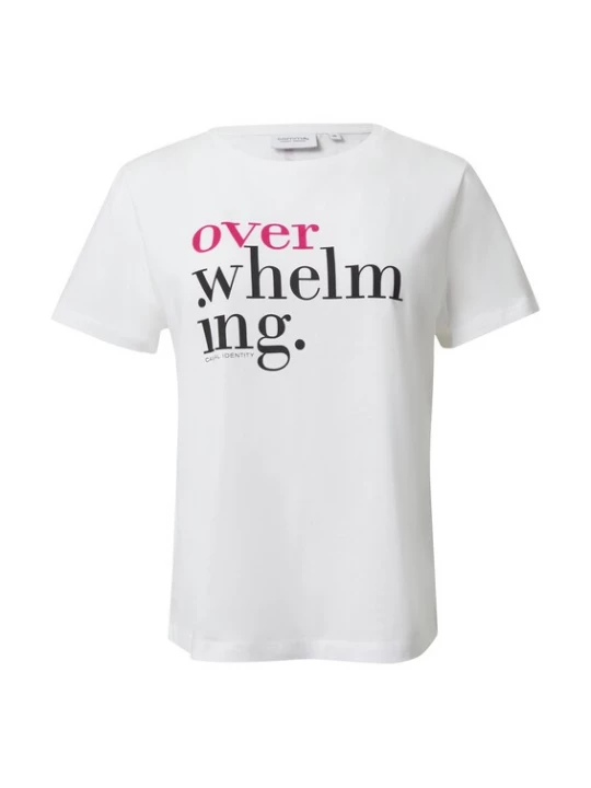 Foto van product comma casual identity Shirt pink / zwart / wit