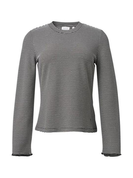 Foto van product comma casual identity Shirt zwart / wit