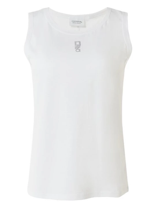 Foto van product comma casual identity Top zwart / wit