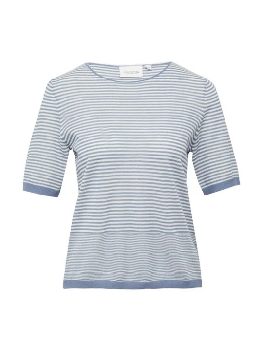 Foto van product comma casual identity Trui duifblauw / wit