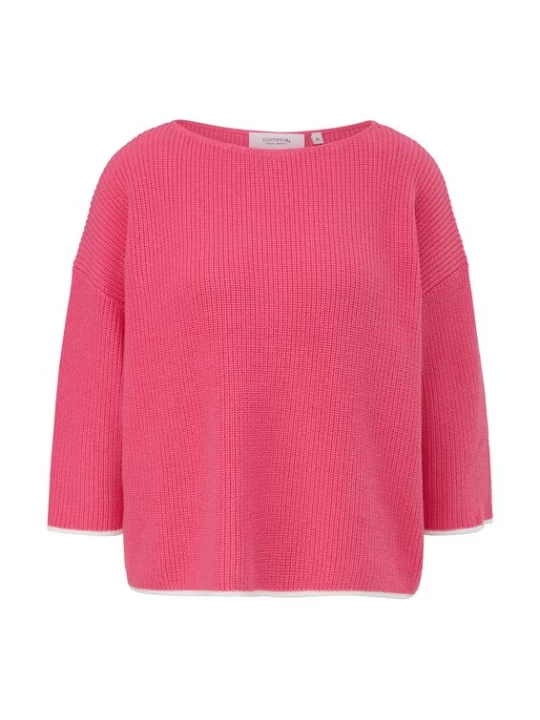 Foto van product comma casual identity Trui framboos / wit