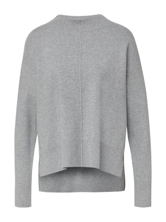 Foto van product comma casual identity Trui grijs gemêleerd
