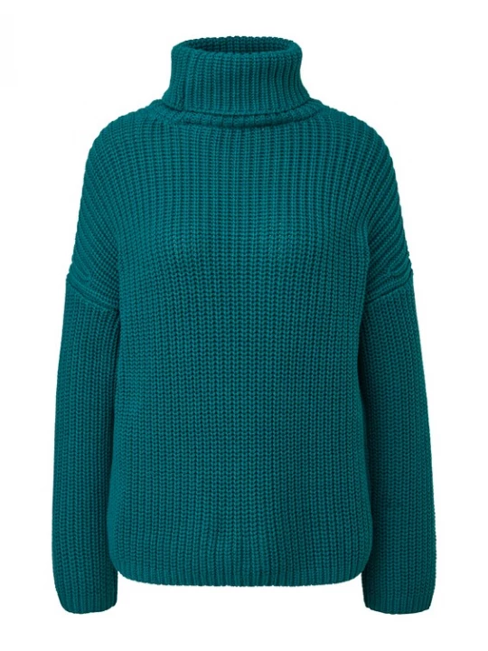 Foto van product comma casual identity Trui petrol