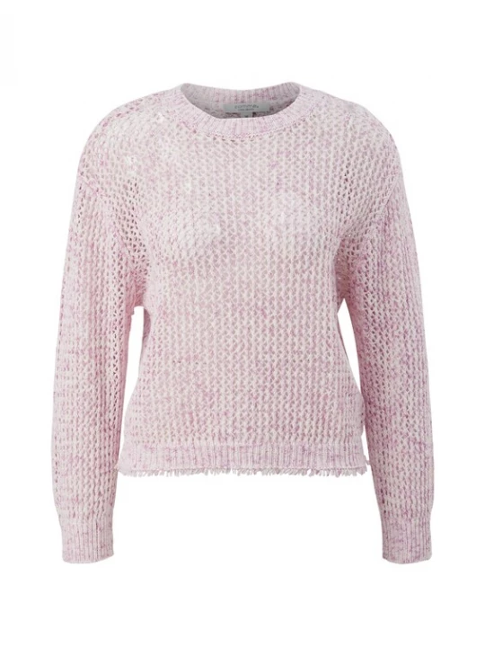 Foto van product comma casual identity Trui rosé / lichtroze
