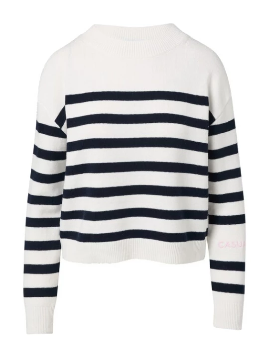 Foto van product comma casual identity Trui zwart / wit