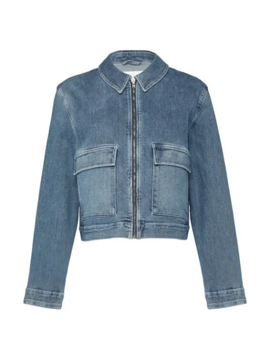 Foto van product comma casual identity Tussenjas blauw denim