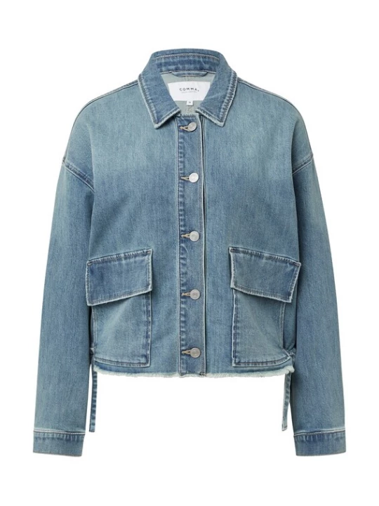 Foto van product comma casual identity Tussenjas blauw denim
