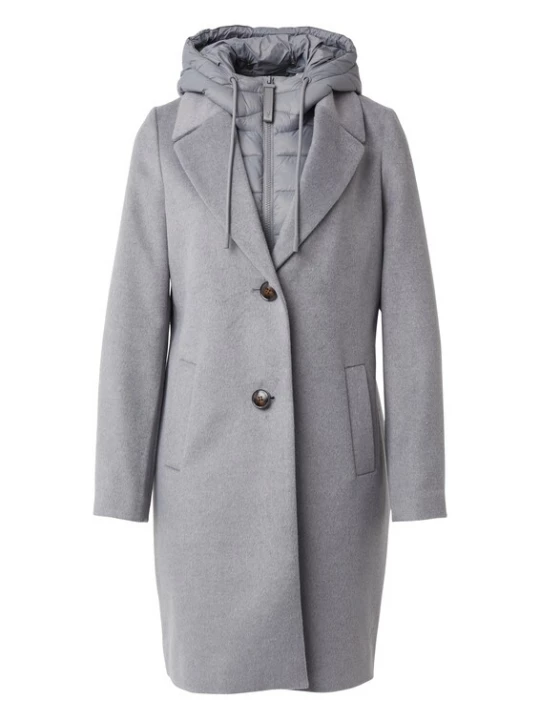 Foto van product comma casual identity Wintermantel lichtgrijs