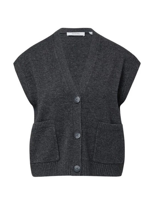 Foto van product COMMA Gebreide bodywarmer antraciet
