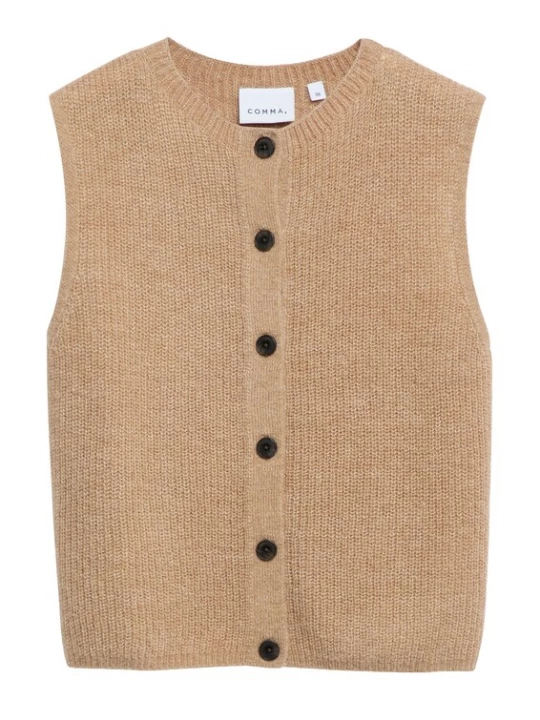 Foto van product COMMA Gebreide bodywarmer camel
