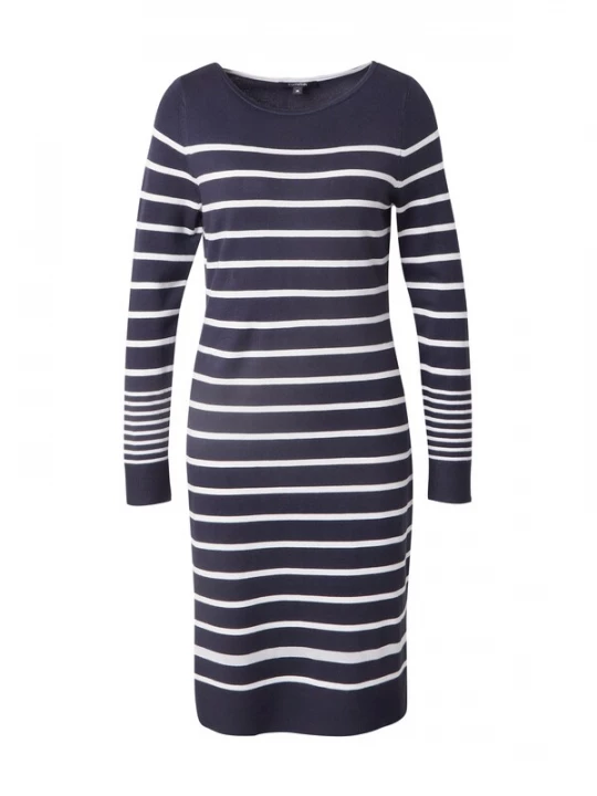 Foto van product COMMA Gebreide jurk marine / wit