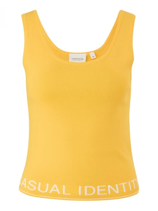 Foto van product COMMA Gebreide top geel