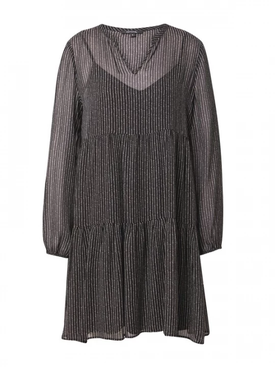 Foto van product COMMA Jurk zwart / wit
