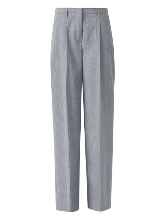 Foto van product COMMA Pantalon grijs gemêleerd / wit