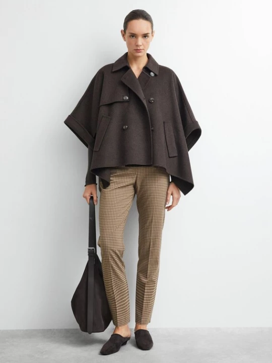 Foto van product COMMA Pantalon lichtbruin / donkerbruin