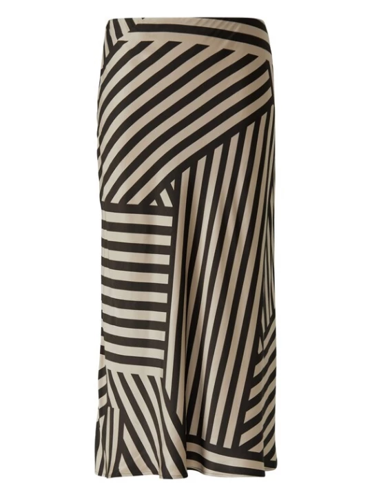 Foto van product COMMA Rok beige / donkerbruin