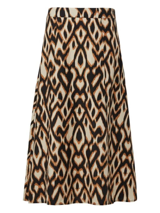 Foto van product COMMA Rok beige / ombergrijs / zwart