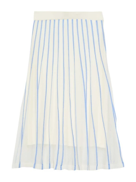 Foto van product COMMA Rok crème / royal blue / koningsblauw