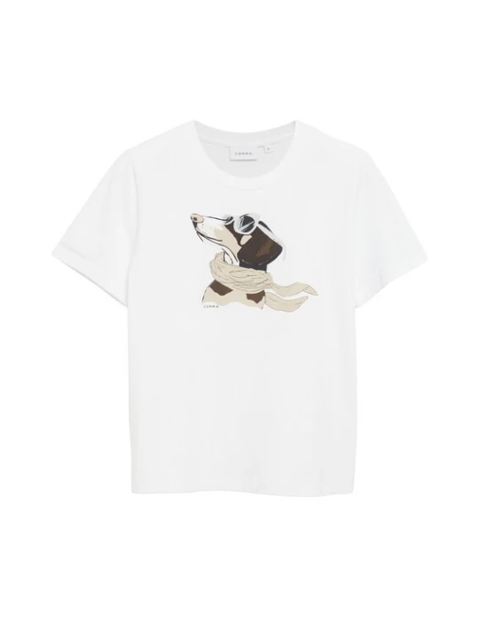Foto van product COMMA Shirt beige / bruin / zwart / wit