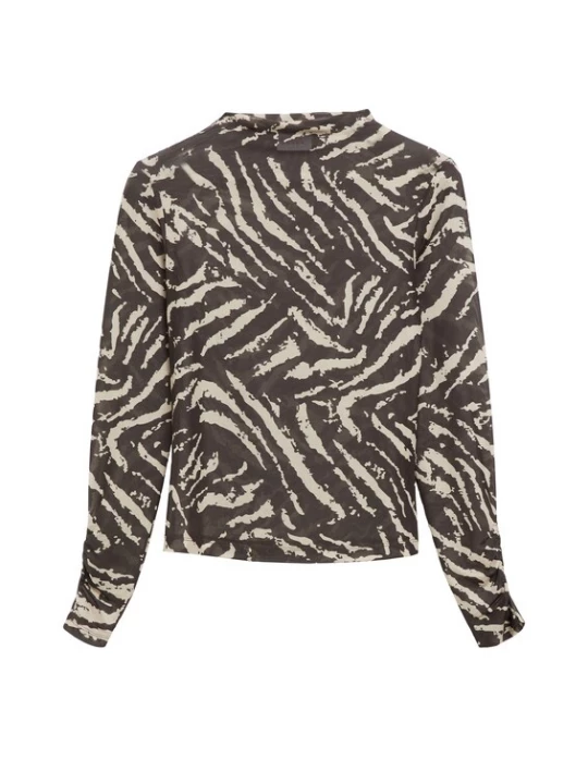 Foto van product COMMA Shirt beige / donkerbruin