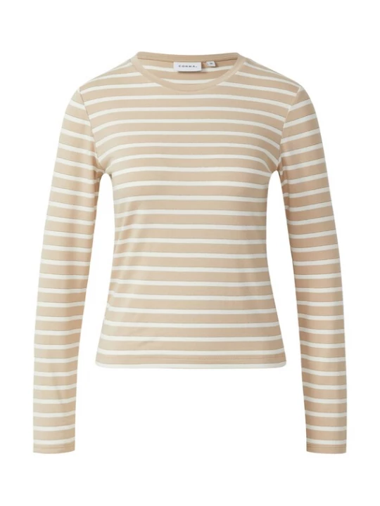 Foto van product COMMA Shirt beige / goud / wit
