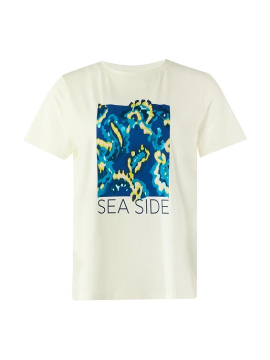 Foto van product COMMA Shirt blauw / geel / wit