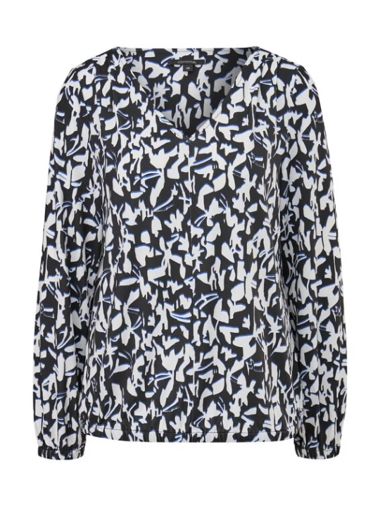 Foto van product COMMA Shirt blauw / zwart / wit