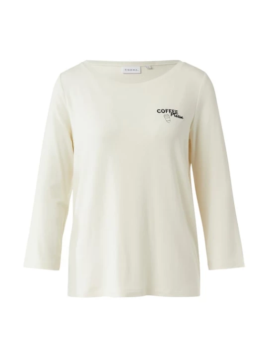 Foto van product COMMA Shirt crème / zwart