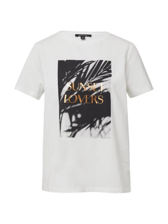 Foto van product COMMA Shirt goud / zwart / wit