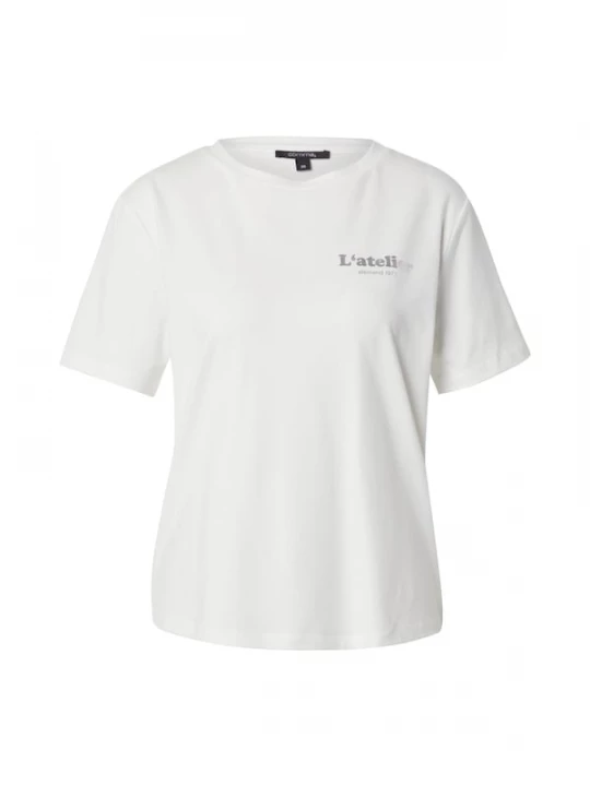 Foto van product COMMA Shirt grijs / wit