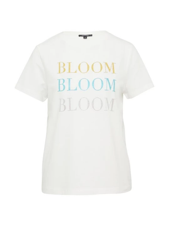 Foto van product COMMA Shirt hemelsblauw / geel / lichtgrijs / wit