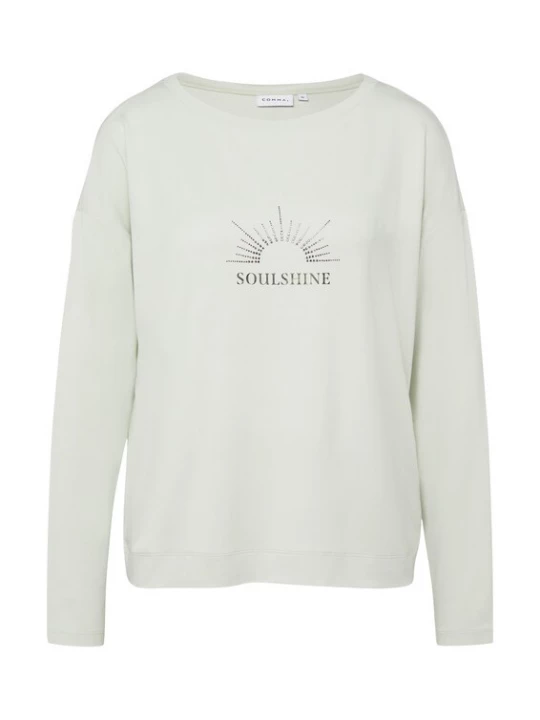 Foto van product COMMA Shirt lichtgrijs / zilver