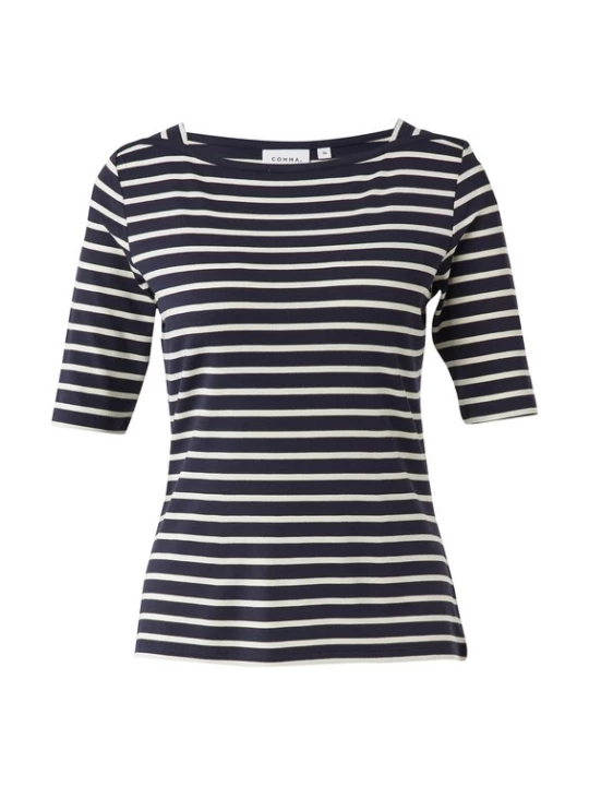 Foto van product COMMA Shirt navy / wit