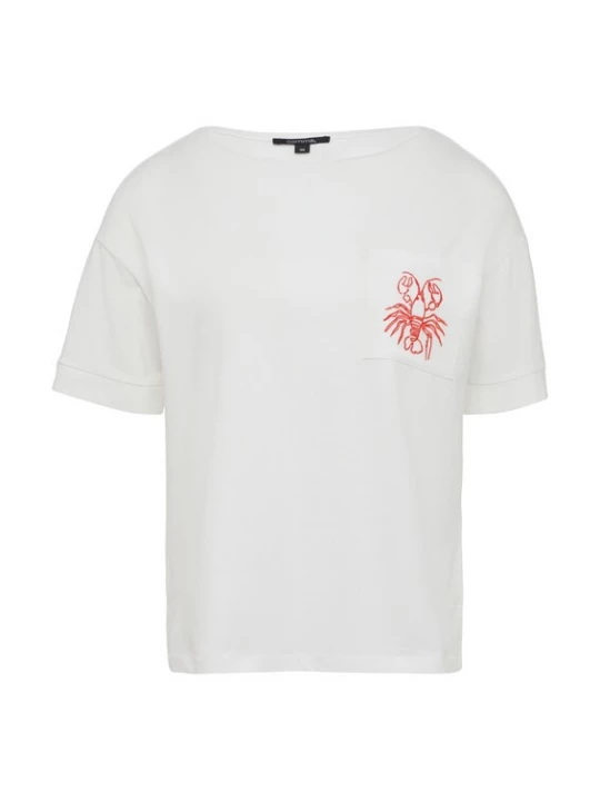 Foto van product COMMA Shirt rood / wit