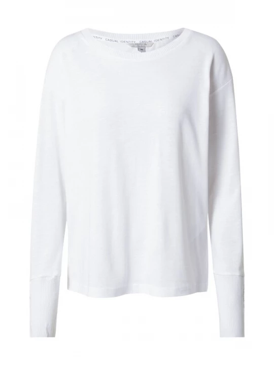Foto van product COMMA Shirt wit gemêleerd