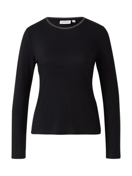 Foto van product COMMA Shirt zilvergrijs / zwart