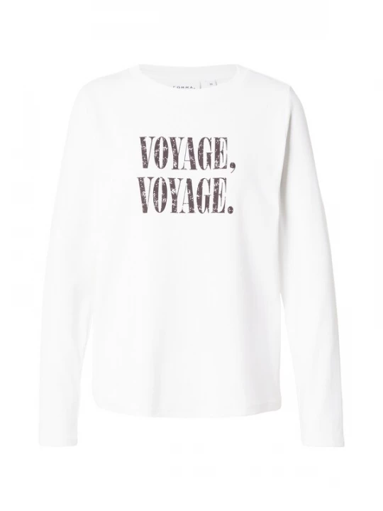 Foto van product COMMA Shirt zwart gemêleerd / wit
