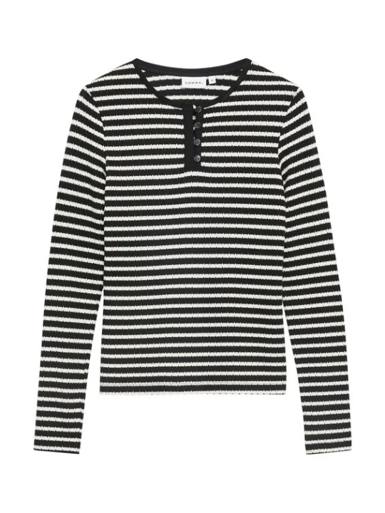 Foto van product COMMA Shirt zwart / wit