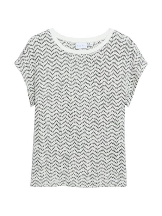 Foto van product COMMA Shirt zwart / wit
