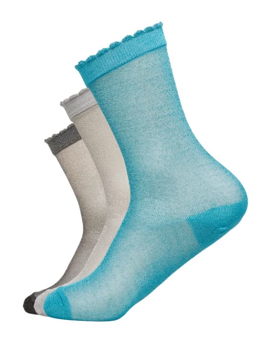 Foto van product COMMA Sokken beige / blauw / donkerbruin