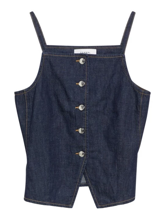 Foto van product COMMA Top blauw denim