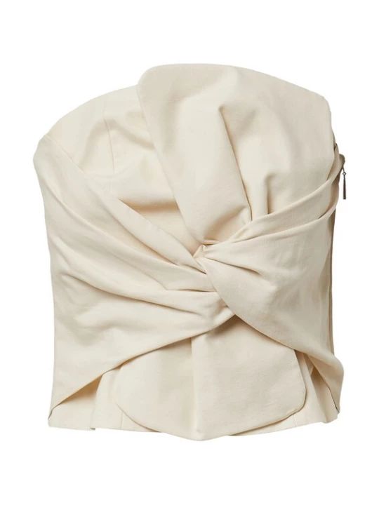 Foto van product COMMA Top 'Comma x Füsun Lindner' beige