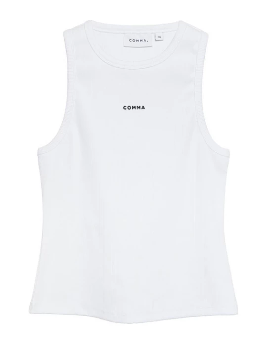 Foto van product COMMA Top zwart / wit
