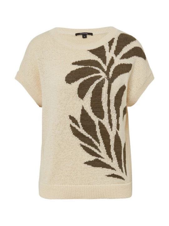 Foto van product COMMA Trui beige / groen