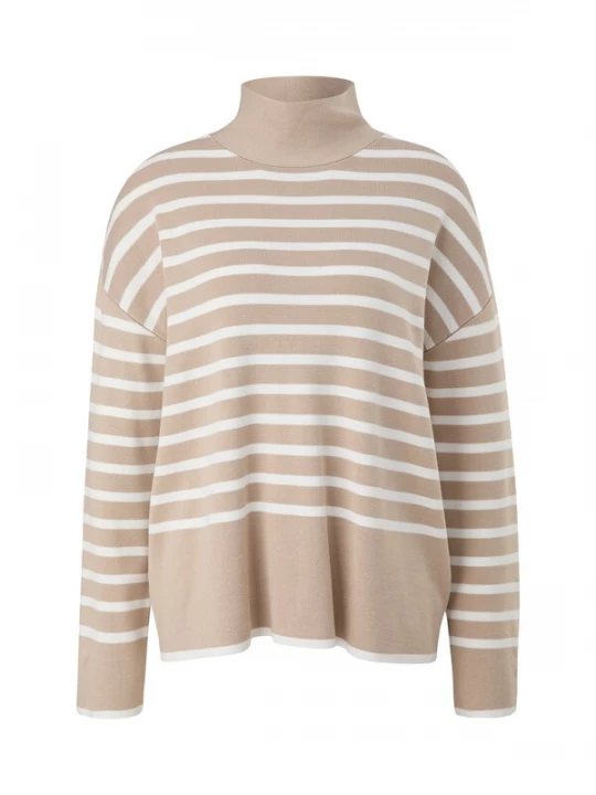 Foto van product COMMA Trui camel / wit
