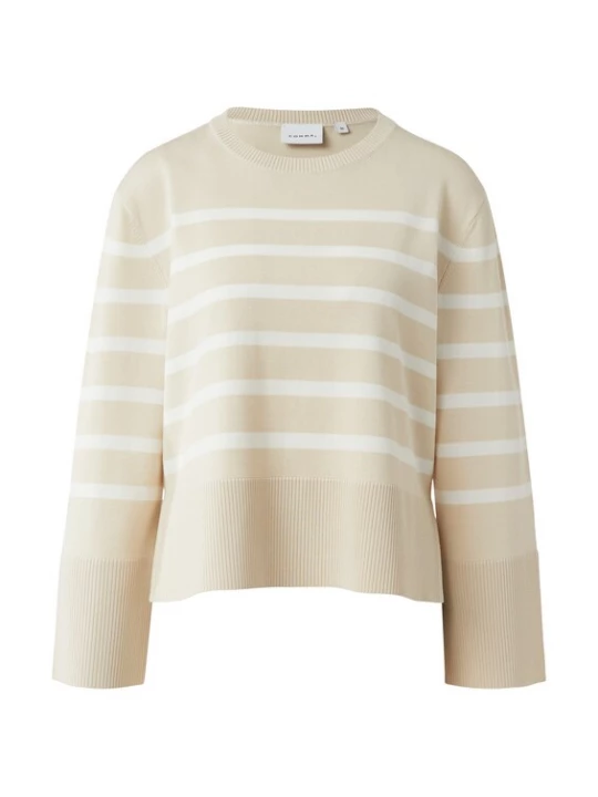 Foto van product COMMA Trui lichtbeige / wit