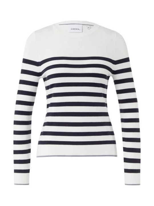 Foto van product COMMA Trui marine / wit