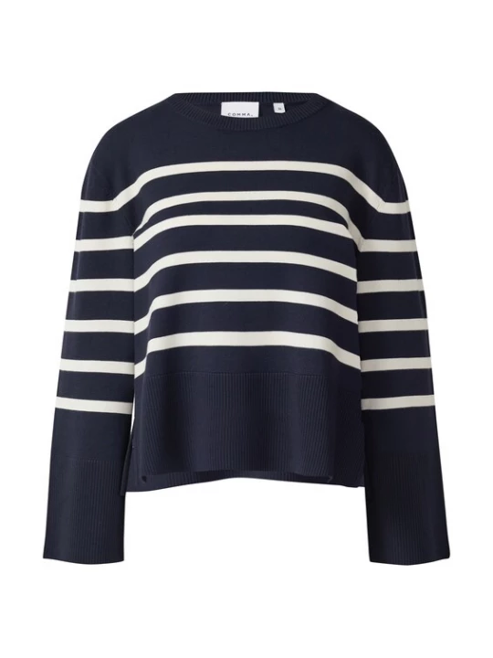 Foto van product COMMA Trui navy / wit