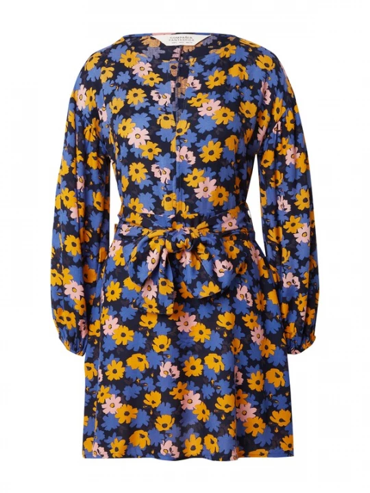 Foto van product Compania Fantastica Jurk blauw / navy / curry / rosa