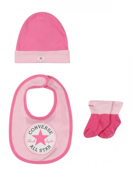 Foto van product CONVERSE Set pink / rosa / zwart / wit